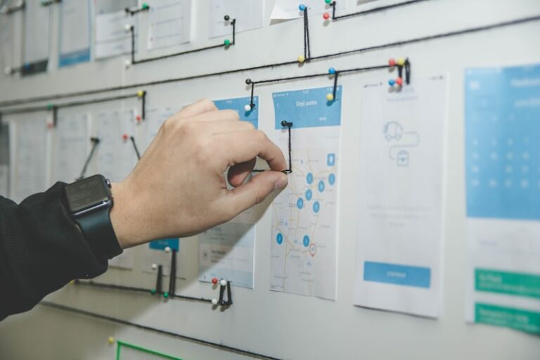 Clean modern design system wireframe dashboard